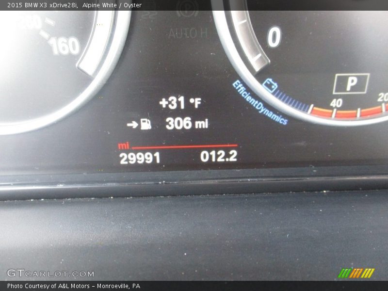 Alpine White / Oyster 2015 BMW X3 xDrive28i