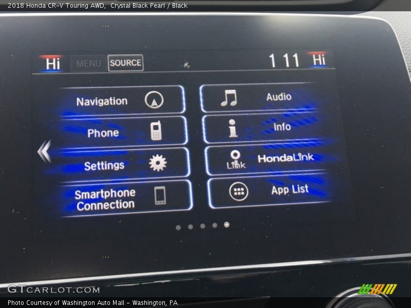 Crystal Black Pearl / Black 2018 Honda CR-V Touring AWD