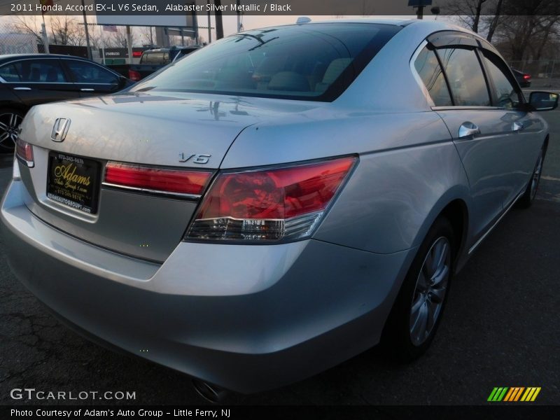 Alabaster Silver Metallic / Black 2011 Honda Accord EX-L V6 Sedan