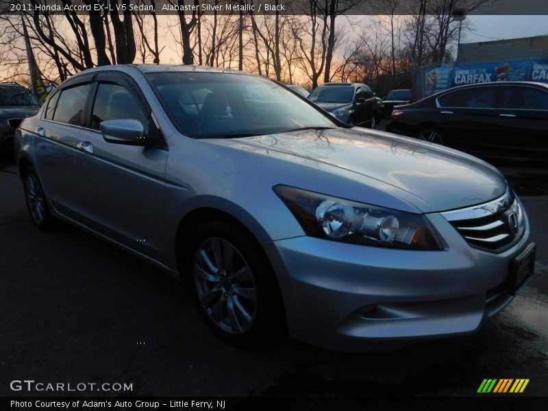 Alabaster Silver Metallic / Black 2011 Honda Accord EX-L V6 Sedan