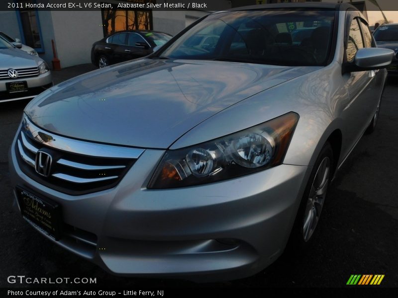 Alabaster Silver Metallic / Black 2011 Honda Accord EX-L V6 Sedan