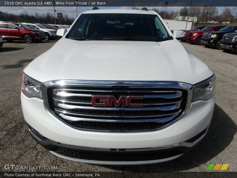 White Frost Tricoat / Jet Black 2018 GMC Acadia SLE AWD