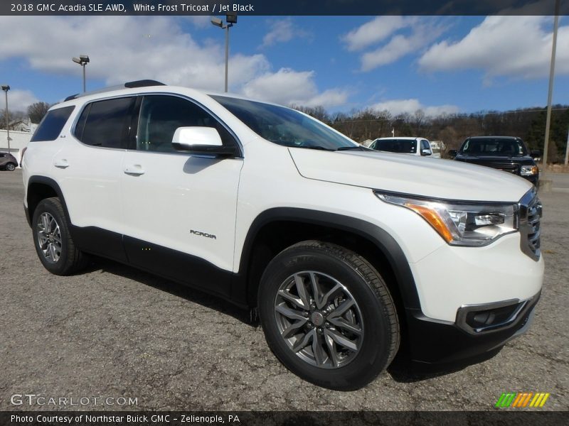 White Frost Tricoat / Jet Black 2018 GMC Acadia SLE AWD