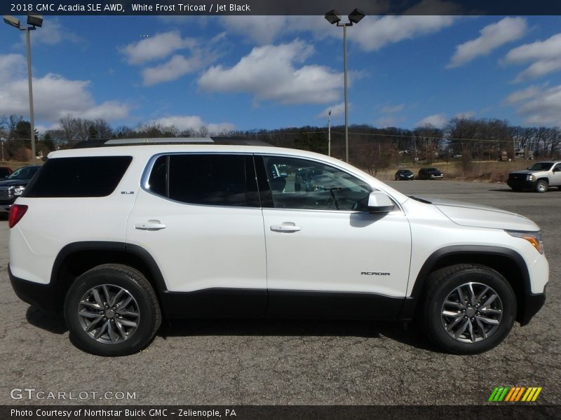 White Frost Tricoat / Jet Black 2018 GMC Acadia SLE AWD