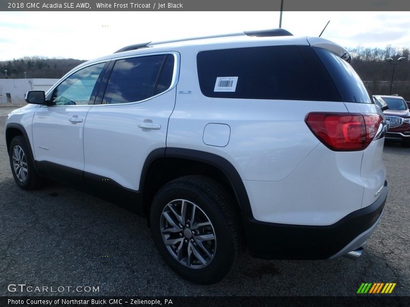 White Frost Tricoat / Jet Black 2018 GMC Acadia SLE AWD