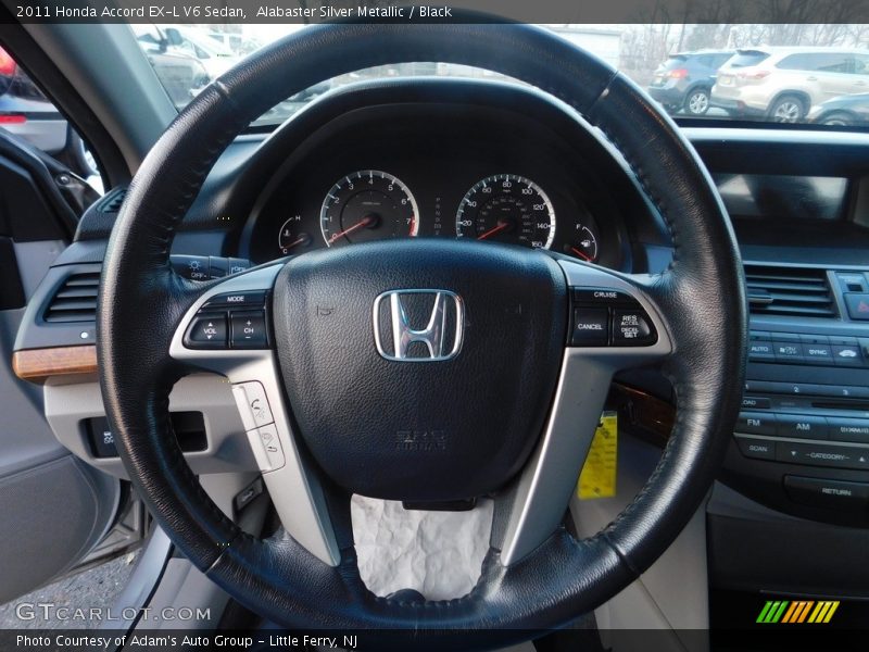 Alabaster Silver Metallic / Black 2011 Honda Accord EX-L V6 Sedan