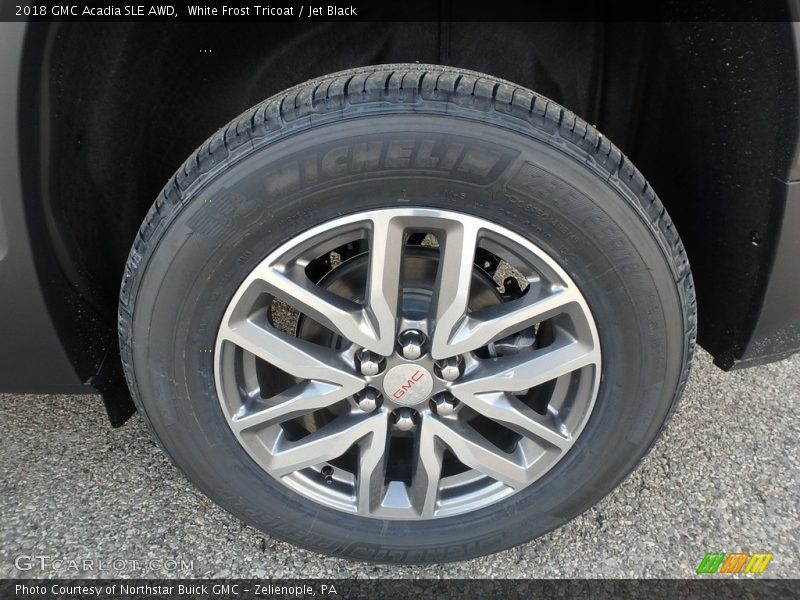 White Frost Tricoat / Jet Black 2018 GMC Acadia SLE AWD