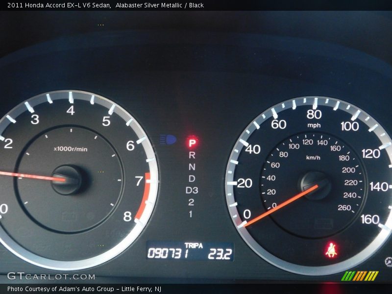 Alabaster Silver Metallic / Black 2011 Honda Accord EX-L V6 Sedan