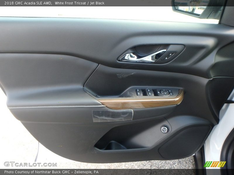 White Frost Tricoat / Jet Black 2018 GMC Acadia SLE AWD