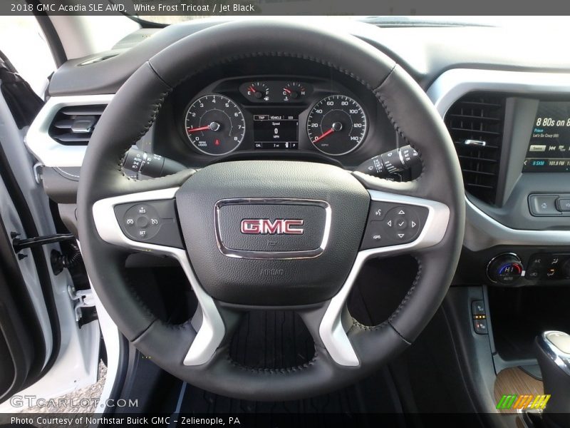 White Frost Tricoat / Jet Black 2018 GMC Acadia SLE AWD
