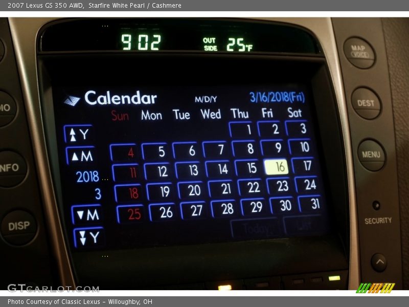 Starfire White Pearl / Cashmere 2007 Lexus GS 350 AWD