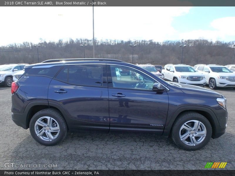 Blue Steel Metallic / ­Jet Black 2018 GMC Terrain SLE AWD