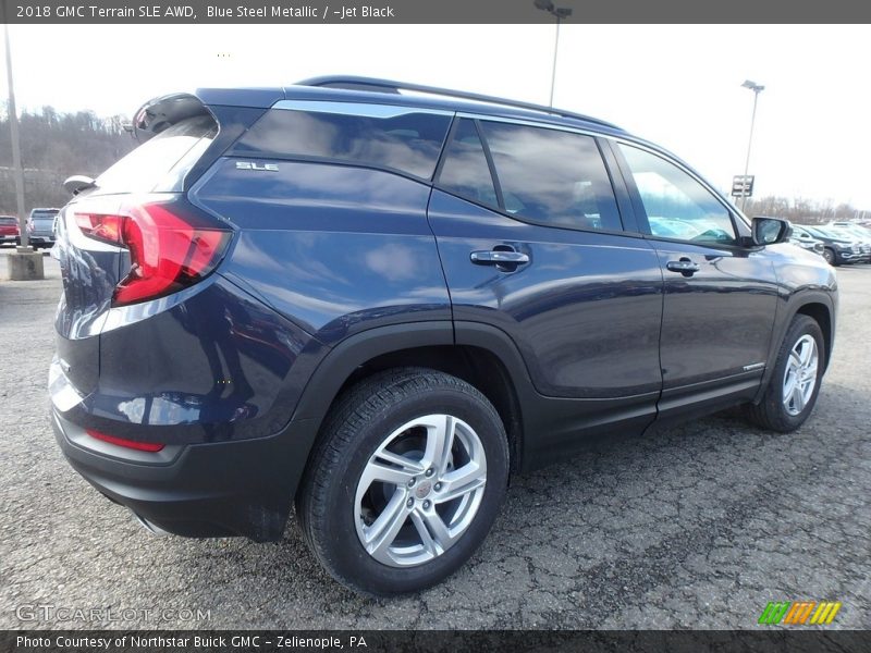 Blue Steel Metallic / ­Jet Black 2018 GMC Terrain SLE AWD