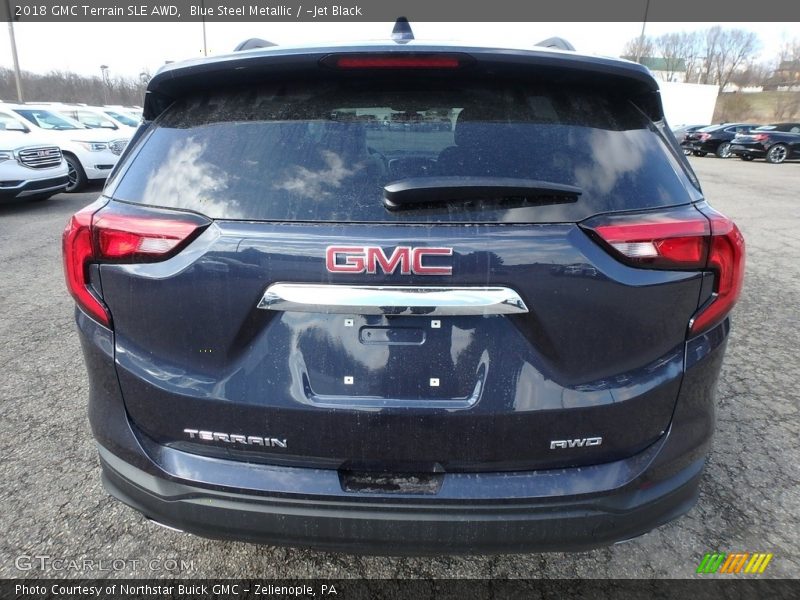 Blue Steel Metallic / ­Jet Black 2018 GMC Terrain SLE AWD