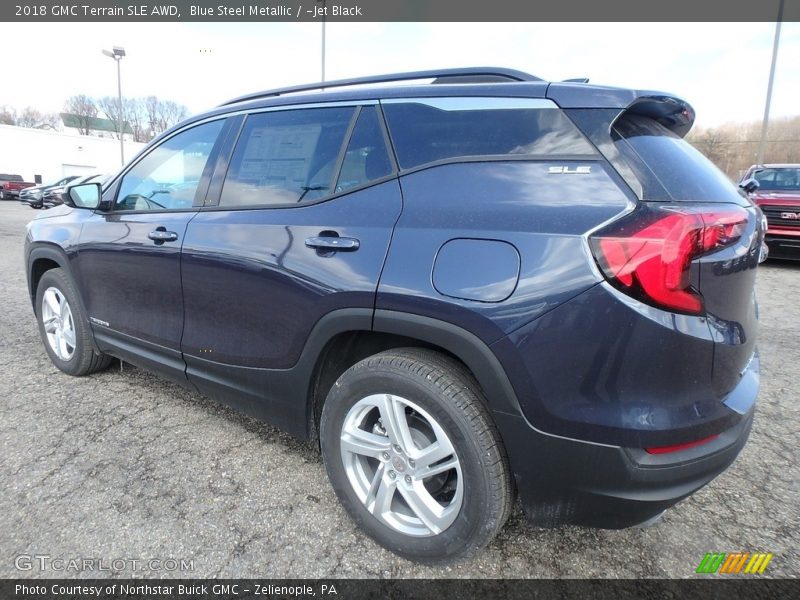 Blue Steel Metallic / ­Jet Black 2018 GMC Terrain SLE AWD