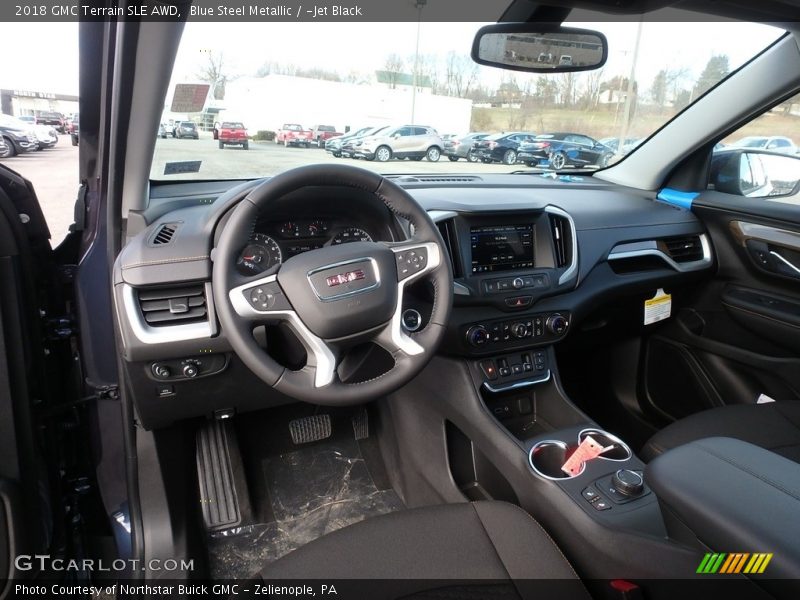 Blue Steel Metallic / ­Jet Black 2018 GMC Terrain SLE AWD