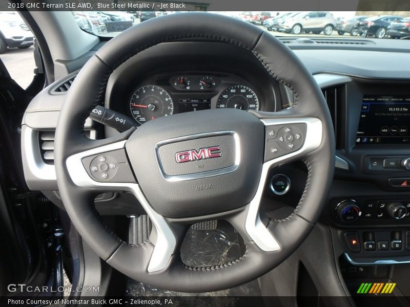 Blue Steel Metallic / ­Jet Black 2018 GMC Terrain SLE AWD
