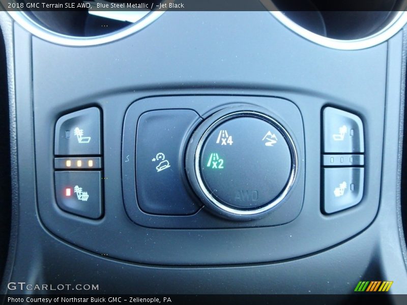 Blue Steel Metallic / ­Jet Black 2018 GMC Terrain SLE AWD