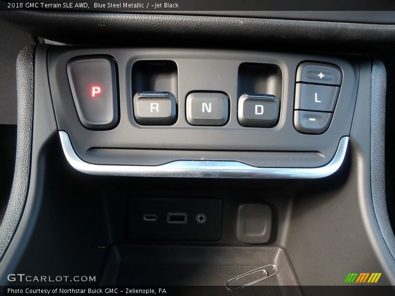 Blue Steel Metallic / ­Jet Black 2018 GMC Terrain SLE AWD
