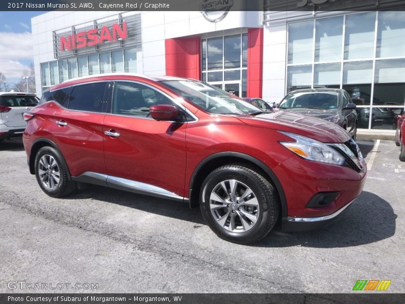 Cayenne Red / Graphite 2017 Nissan Murano SL AWD