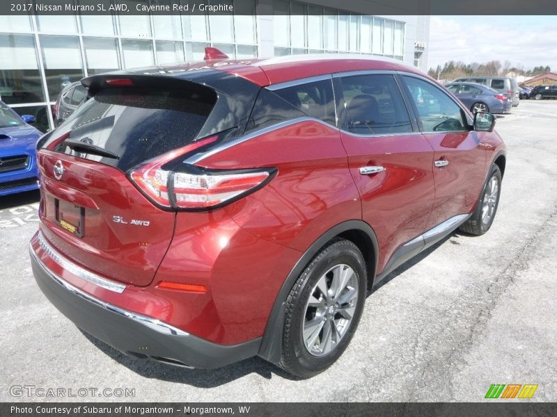 Cayenne Red / Graphite 2017 Nissan Murano SL AWD