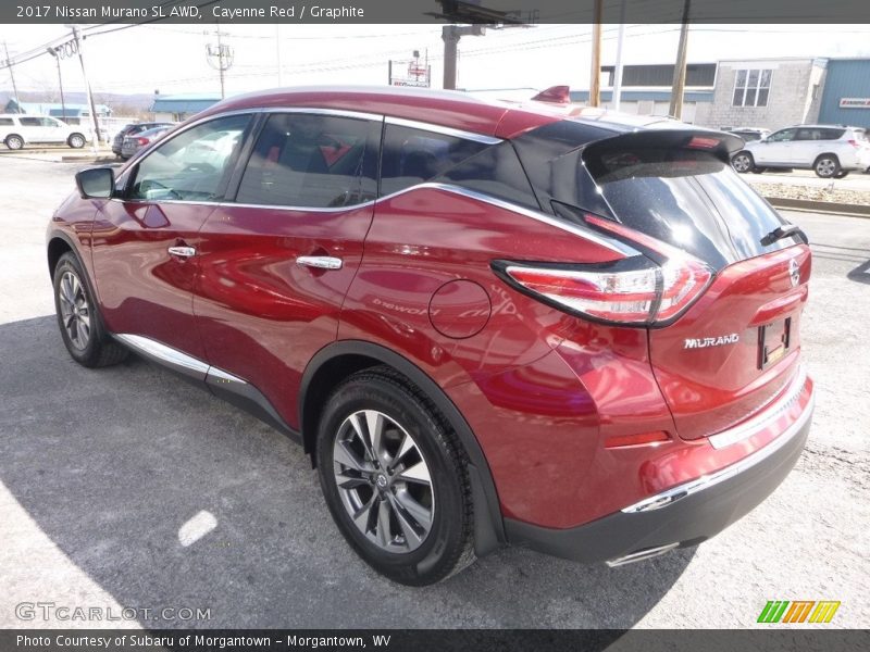 Cayenne Red / Graphite 2017 Nissan Murano SL AWD