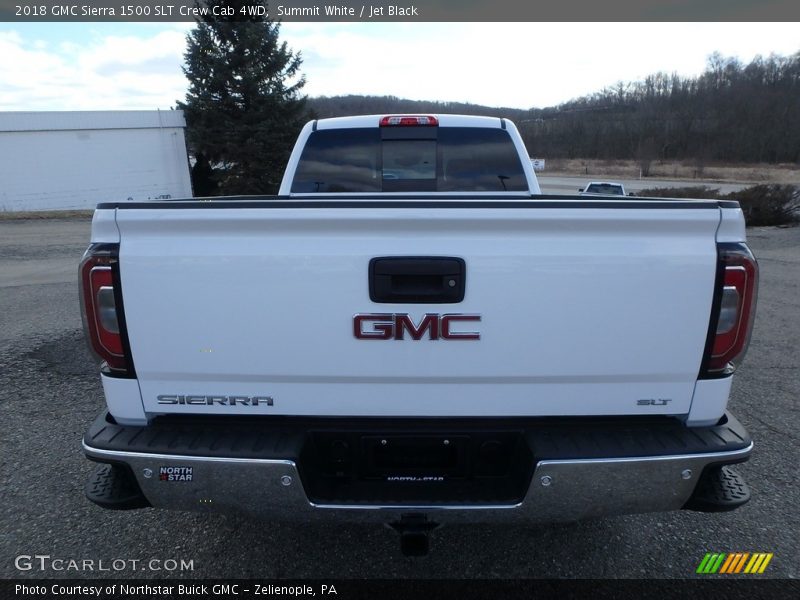 Summit White / Jet Black 2018 GMC Sierra 1500 SLT Crew Cab 4WD