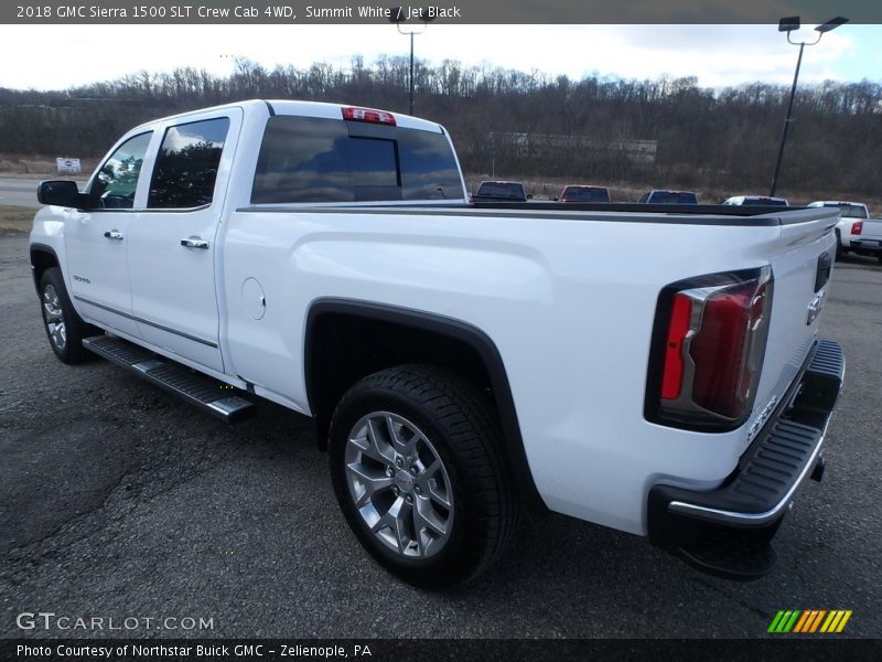 Summit White / Jet Black 2018 GMC Sierra 1500 SLT Crew Cab 4WD