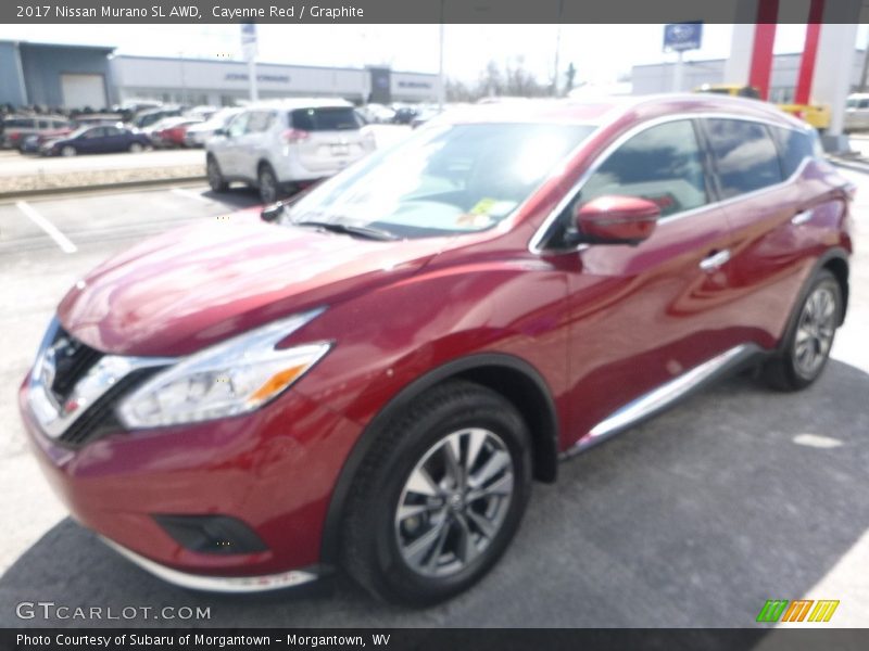 Cayenne Red / Graphite 2017 Nissan Murano SL AWD