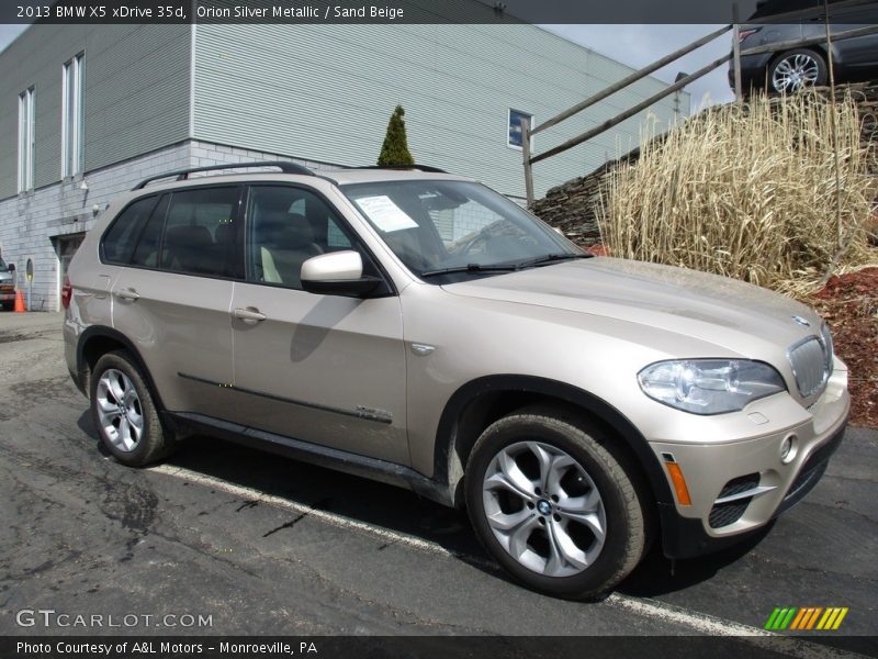 Orion Silver Metallic / Sand Beige 2013 BMW X5 xDrive 35d