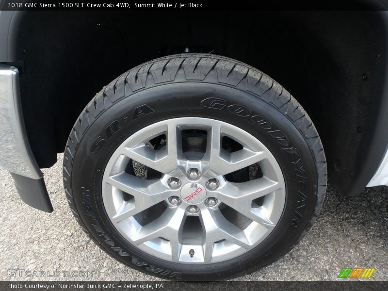 Summit White / Jet Black 2018 GMC Sierra 1500 SLT Crew Cab 4WD