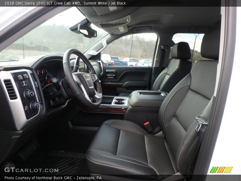 Summit White / Jet Black 2018 GMC Sierra 1500 SLT Crew Cab 4WD