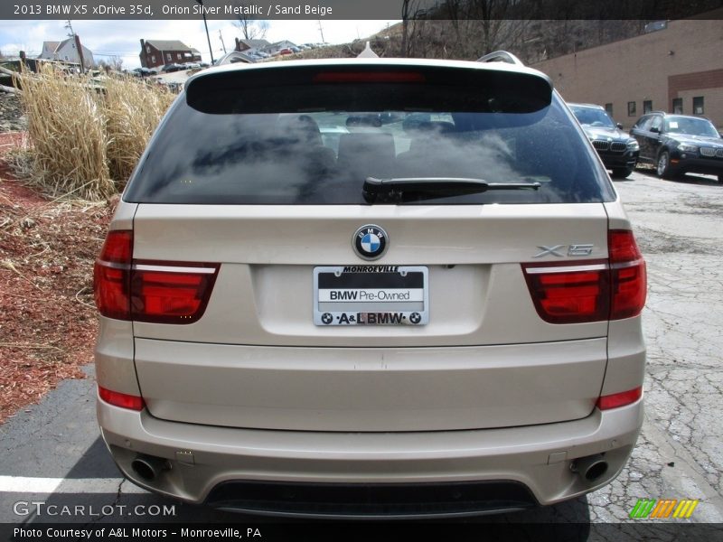 Orion Silver Metallic / Sand Beige 2013 BMW X5 xDrive 35d
