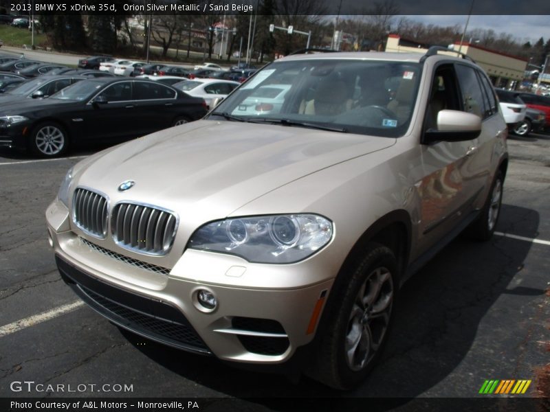 Orion Silver Metallic / Sand Beige 2013 BMW X5 xDrive 35d