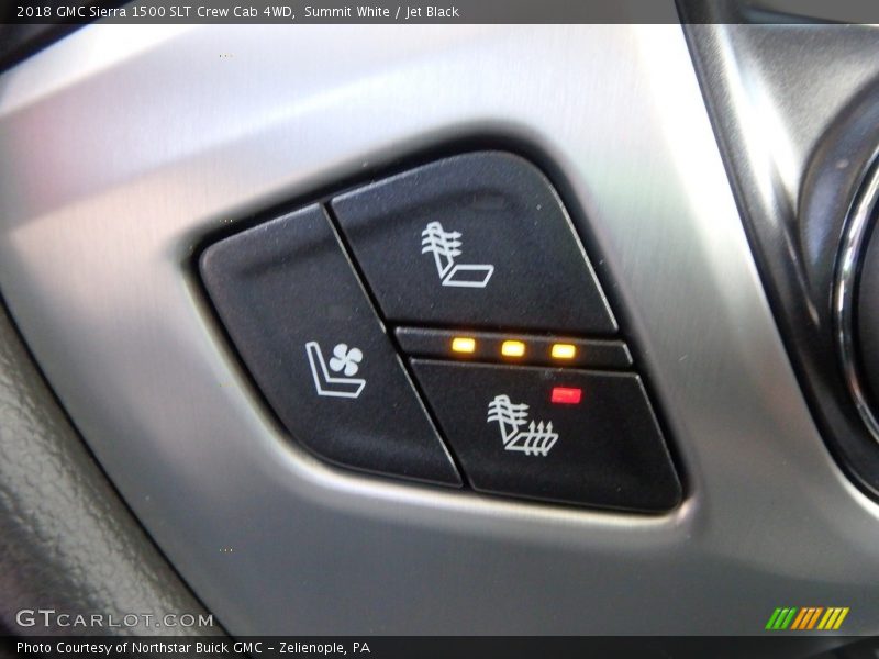 Summit White / Jet Black 2018 GMC Sierra 1500 SLT Crew Cab 4WD