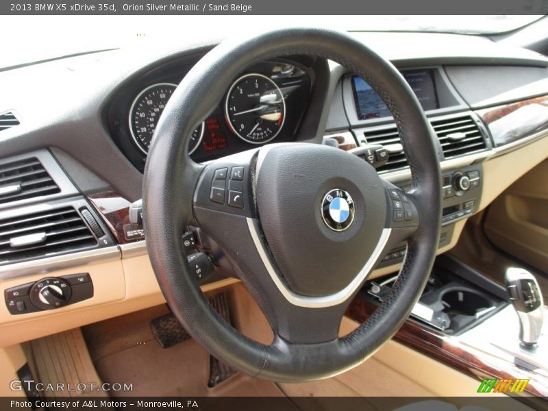 Orion Silver Metallic / Sand Beige 2013 BMW X5 xDrive 35d