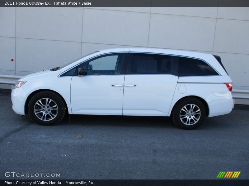 Taffeta White / Beige 2011 Honda Odyssey EX