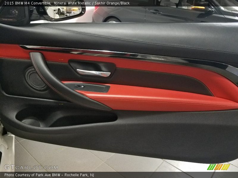 Mineral White Metallic / Sakhir Orange/Black 2015 BMW M4 Convertible