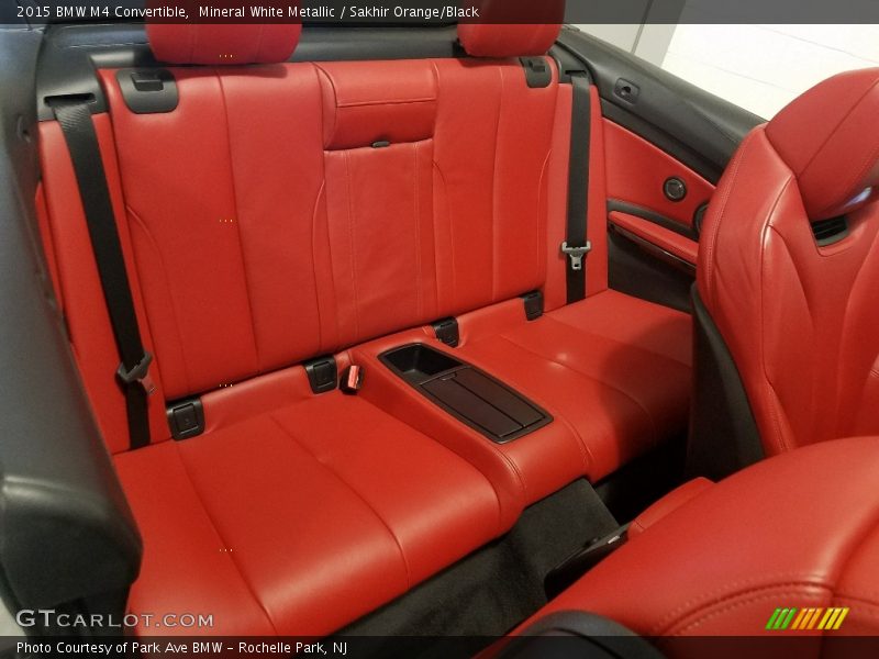 Mineral White Metallic / Sakhir Orange/Black 2015 BMW M4 Convertible