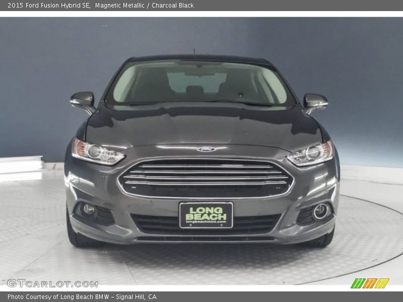 Magnetic Metallic / Charcoal Black 2015 Ford Fusion Hybrid SE