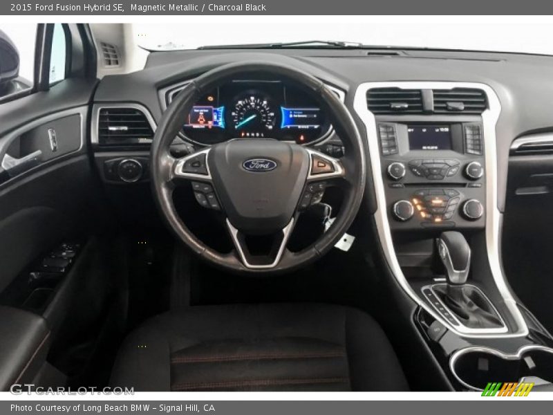 Magnetic Metallic / Charcoal Black 2015 Ford Fusion Hybrid SE