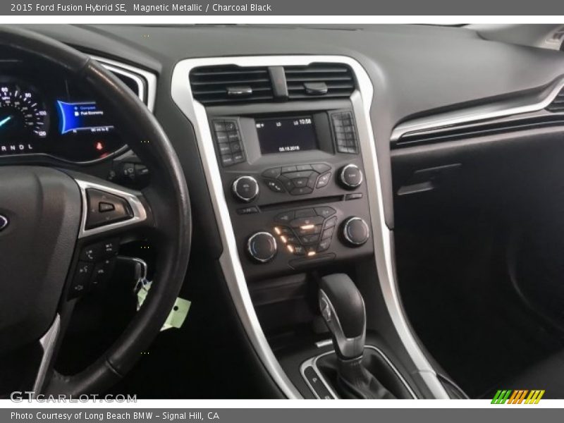 Magnetic Metallic / Charcoal Black 2015 Ford Fusion Hybrid SE
