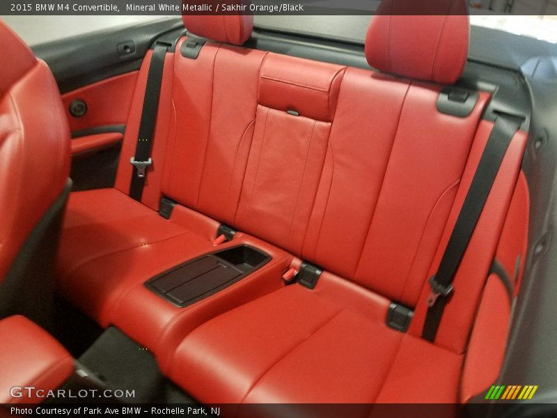 Mineral White Metallic / Sakhir Orange/Black 2015 BMW M4 Convertible