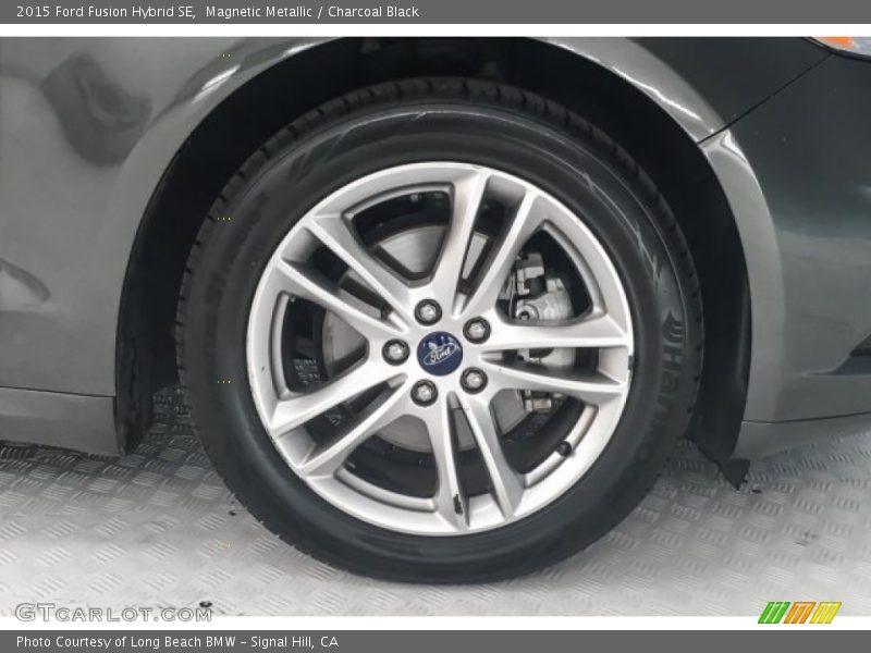Magnetic Metallic / Charcoal Black 2015 Ford Fusion Hybrid SE