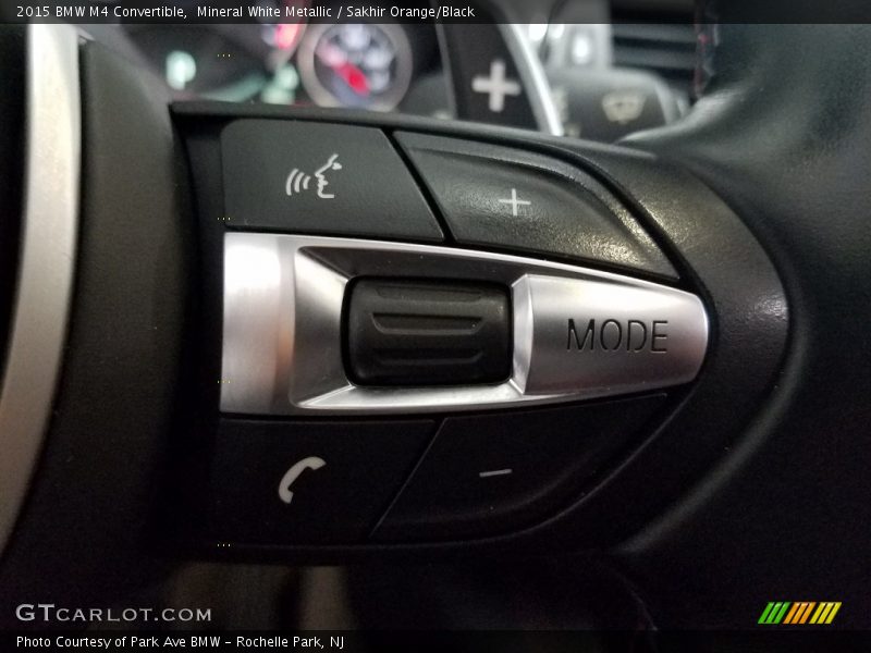 Mineral White Metallic / Sakhir Orange/Black 2015 BMW M4 Convertible