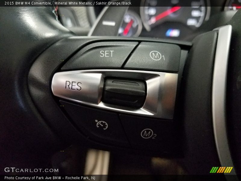 Mineral White Metallic / Sakhir Orange/Black 2015 BMW M4 Convertible