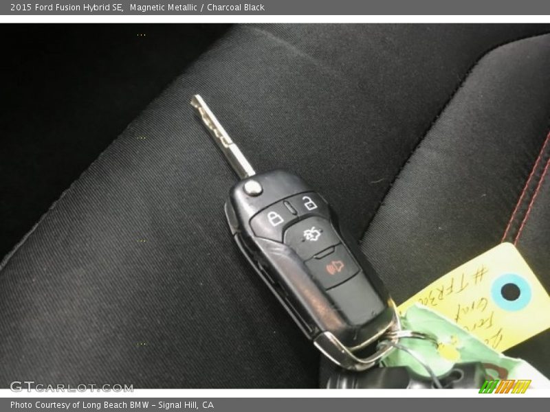 Magnetic Metallic / Charcoal Black 2015 Ford Fusion Hybrid SE