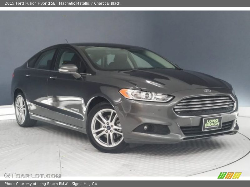 Magnetic Metallic / Charcoal Black 2015 Ford Fusion Hybrid SE