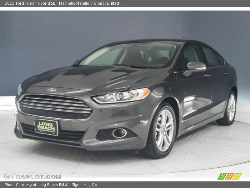 Magnetic Metallic / Charcoal Black 2015 Ford Fusion Hybrid SE