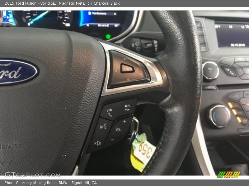 Magnetic Metallic / Charcoal Black 2015 Ford Fusion Hybrid SE